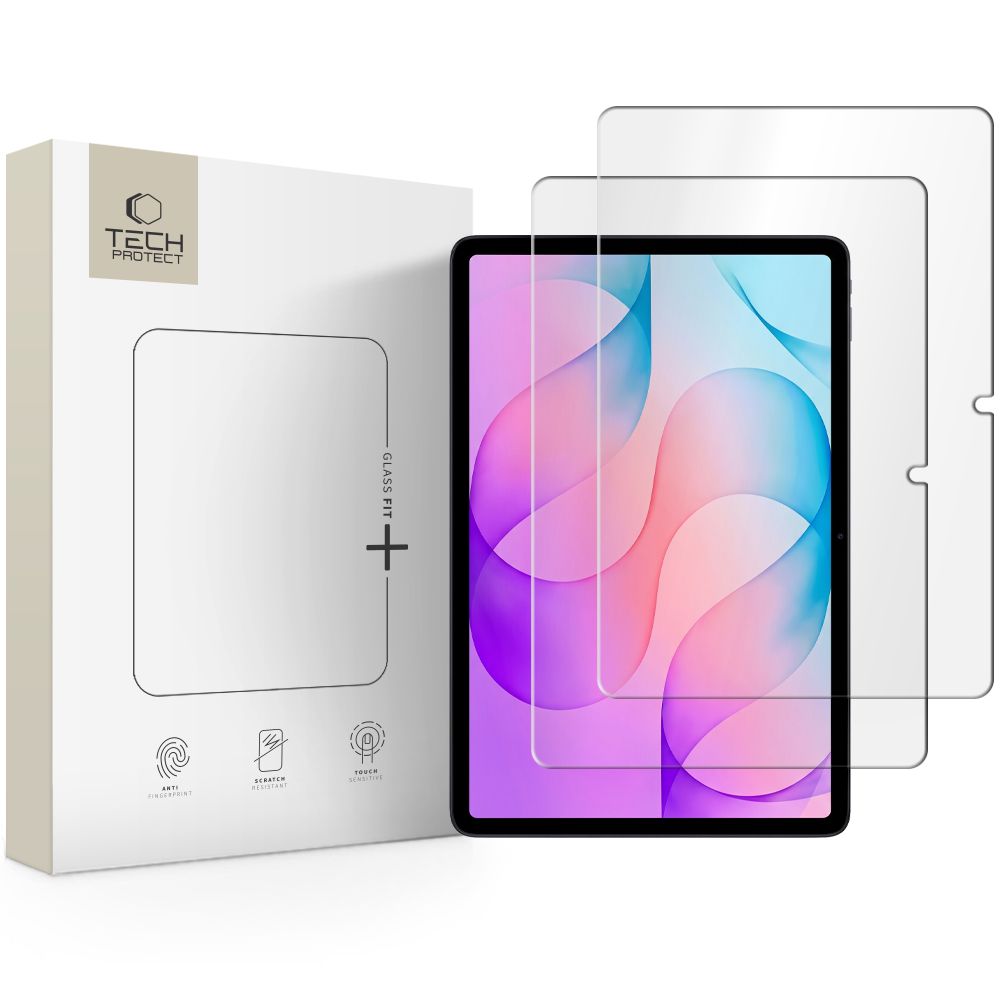 Tech-Protect Glass Fit+ 2 rūdītu stiklu komplekts, paredzēts Samsung Galaxy Tab S12+ 12.4"