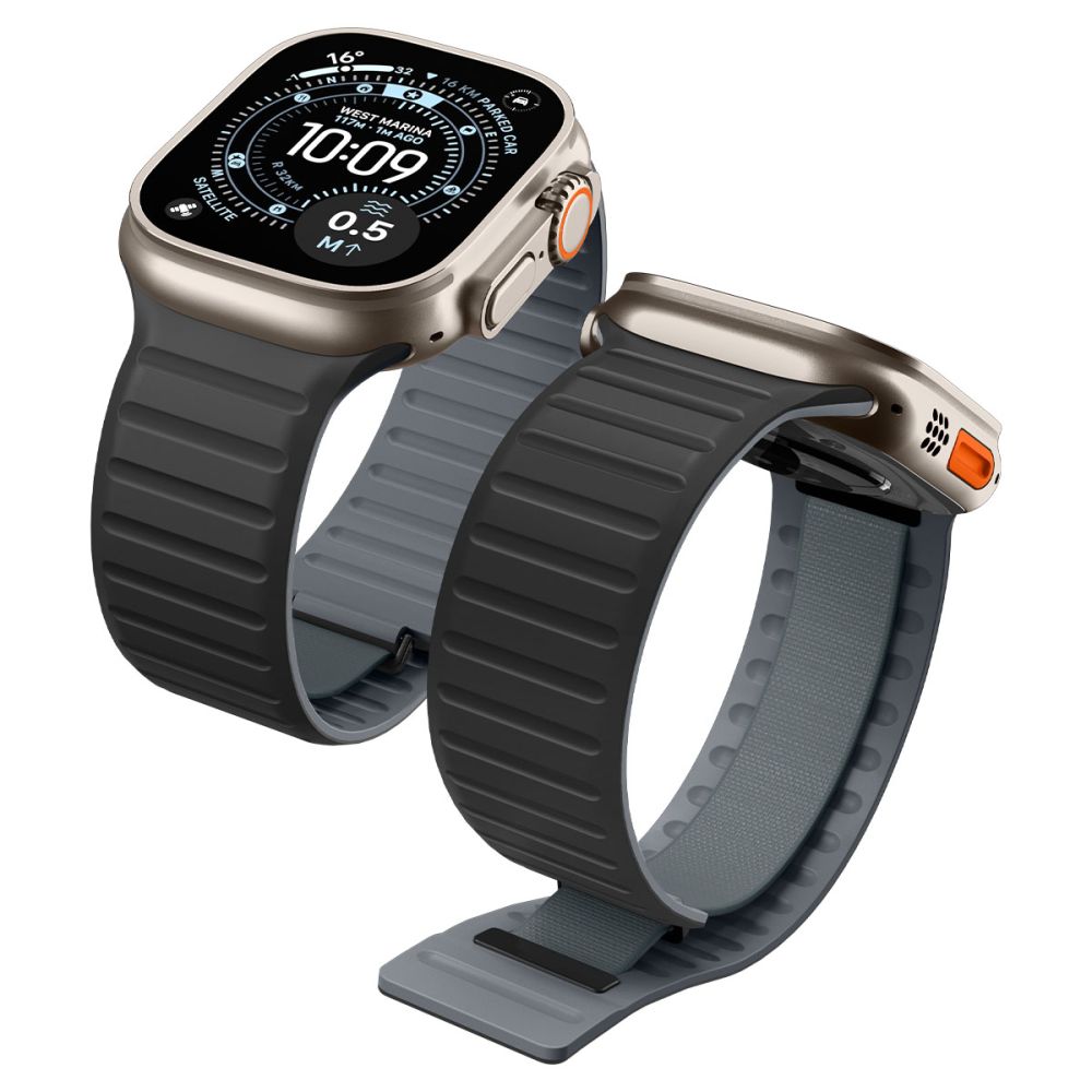 Spigen Athlex Air M siksniņa Apple Watch 44 / 45 / 46 / 49 mm, melna un pelēka
