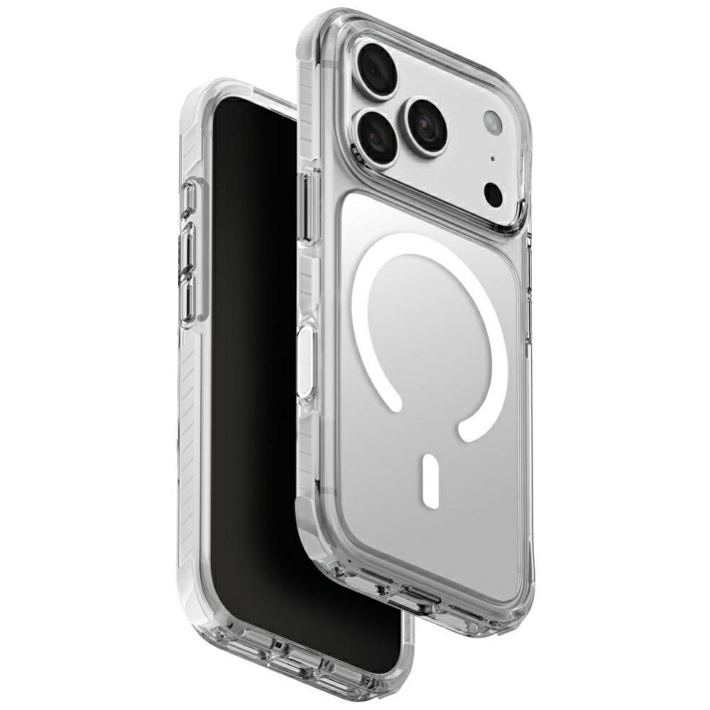 Uniq Combat Magclick Charging vāciņš iPhone 18 Pro / 17 Pro – balts