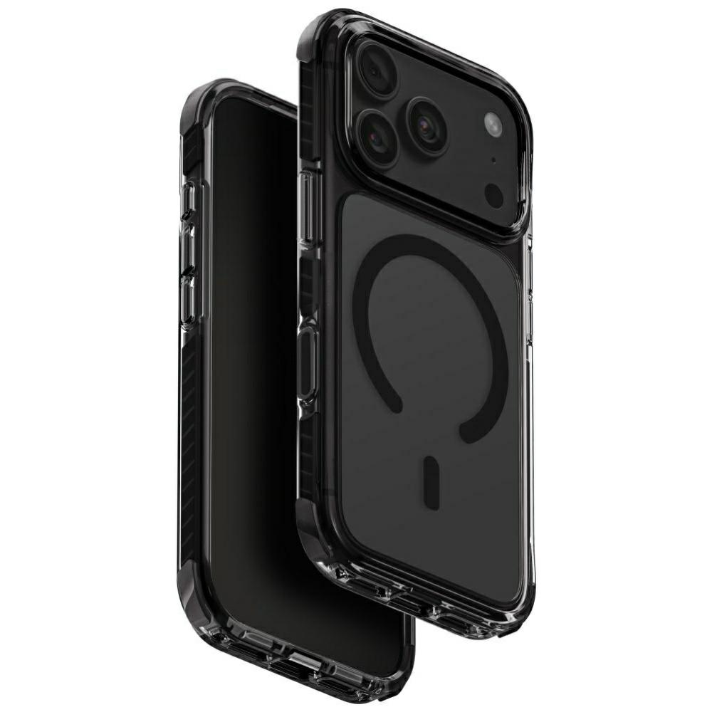 Uniq Combat Magclick Charging vāciņš iPhone 18 Pro / 17 Pro – melns