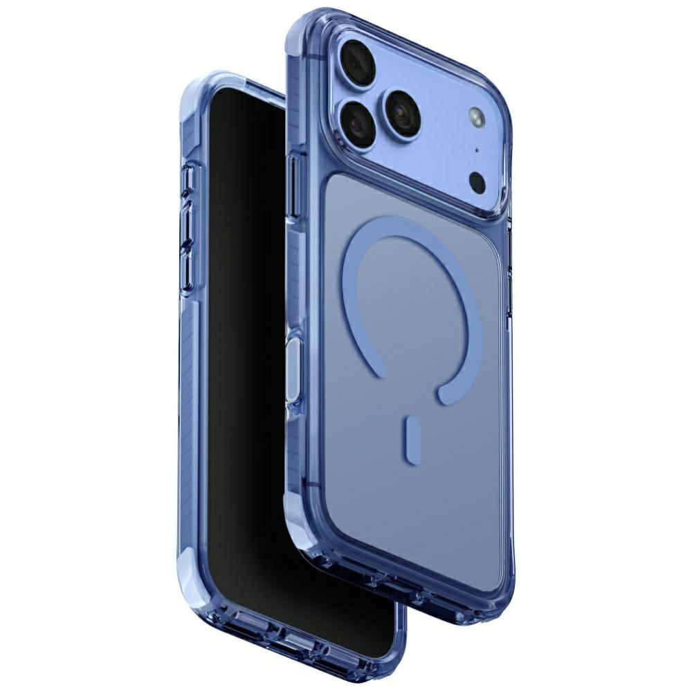 Uniq Combat Magclick Charging vāciņš iPhone 18 Pro Max / 17 Pro Max – zils