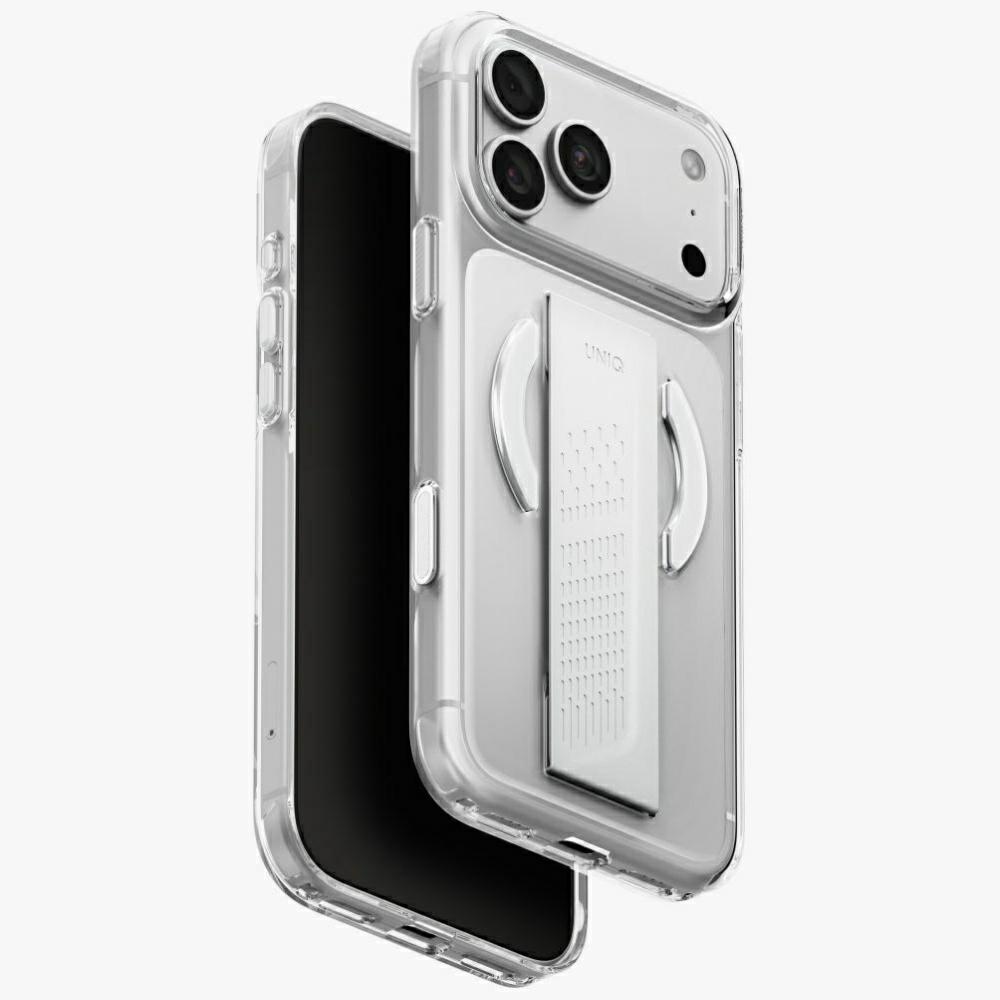 Uniq Heldro Air Magclick Charging vāciņš iPhone 18 Pro Max / 17 Pro Max – caurspīdīgs