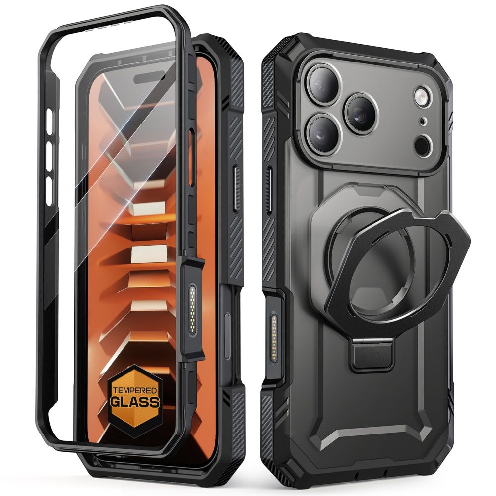 Supcase Grip Pro Mag MagSafe vāciņš iPhone 18 Pro Max / 17 Pro Max – melns