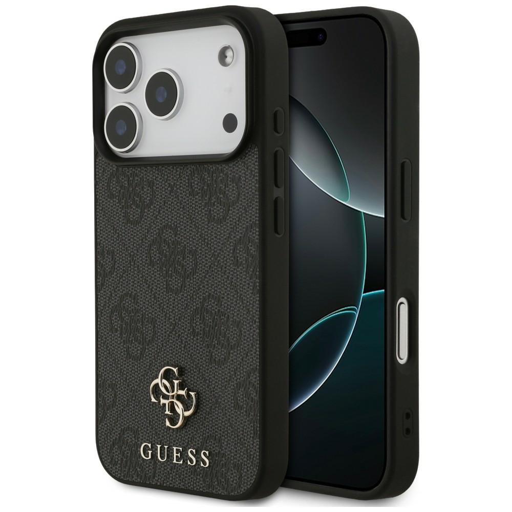Guess 4G Small Classic Logo MagSafe vāciņš iPhone 18 Pro / 17 Pro – melns