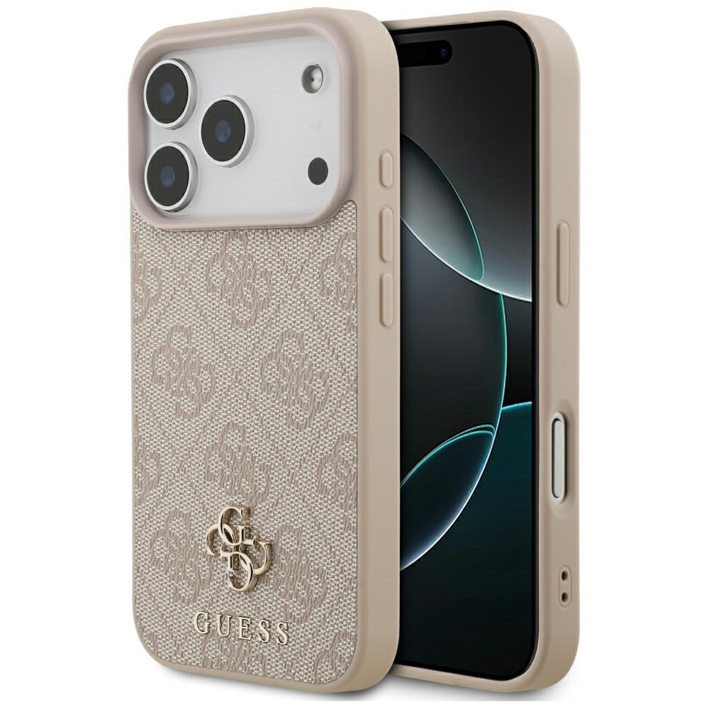 Guess 4G Small Classic Logo MagSafe vāciņš iPhone 18 Pro / 17 Pro – rozā