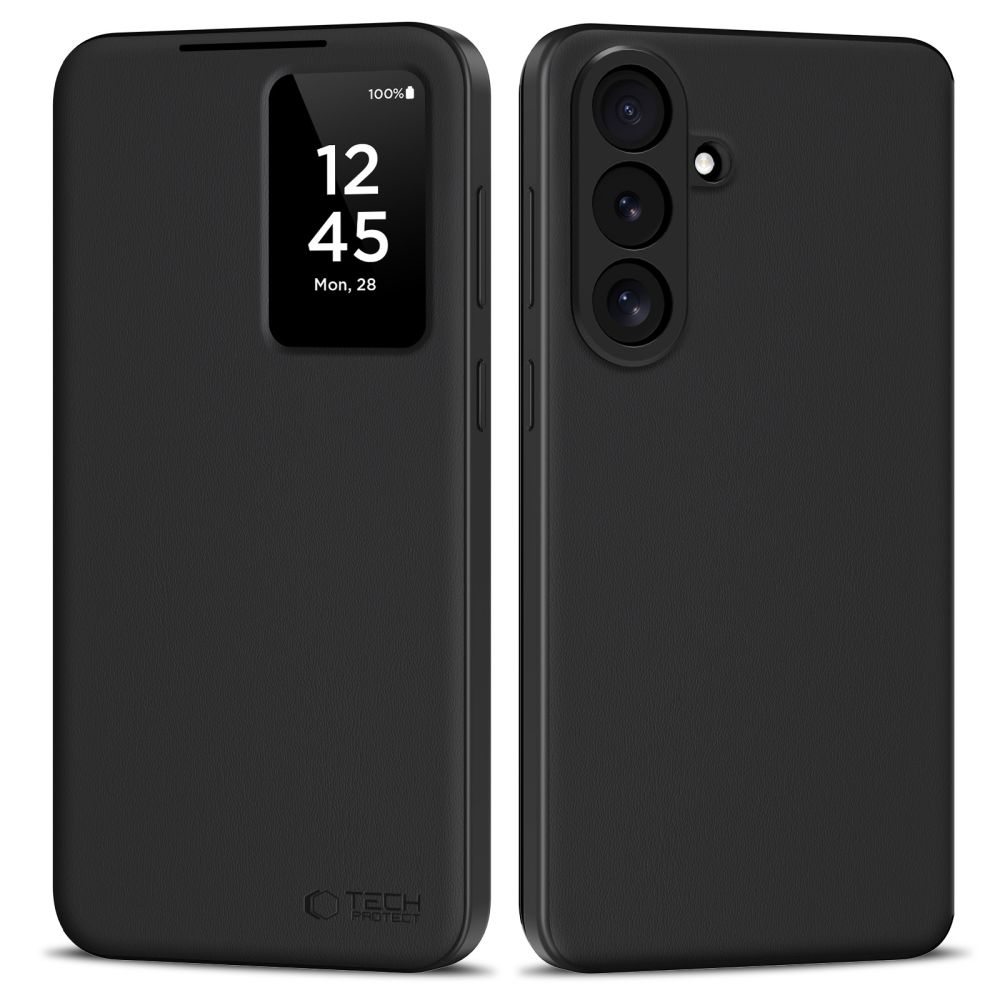 Tech-Protect Smart Wallet vāciņš Samsung Galaxy S26 FE – matēts melns
