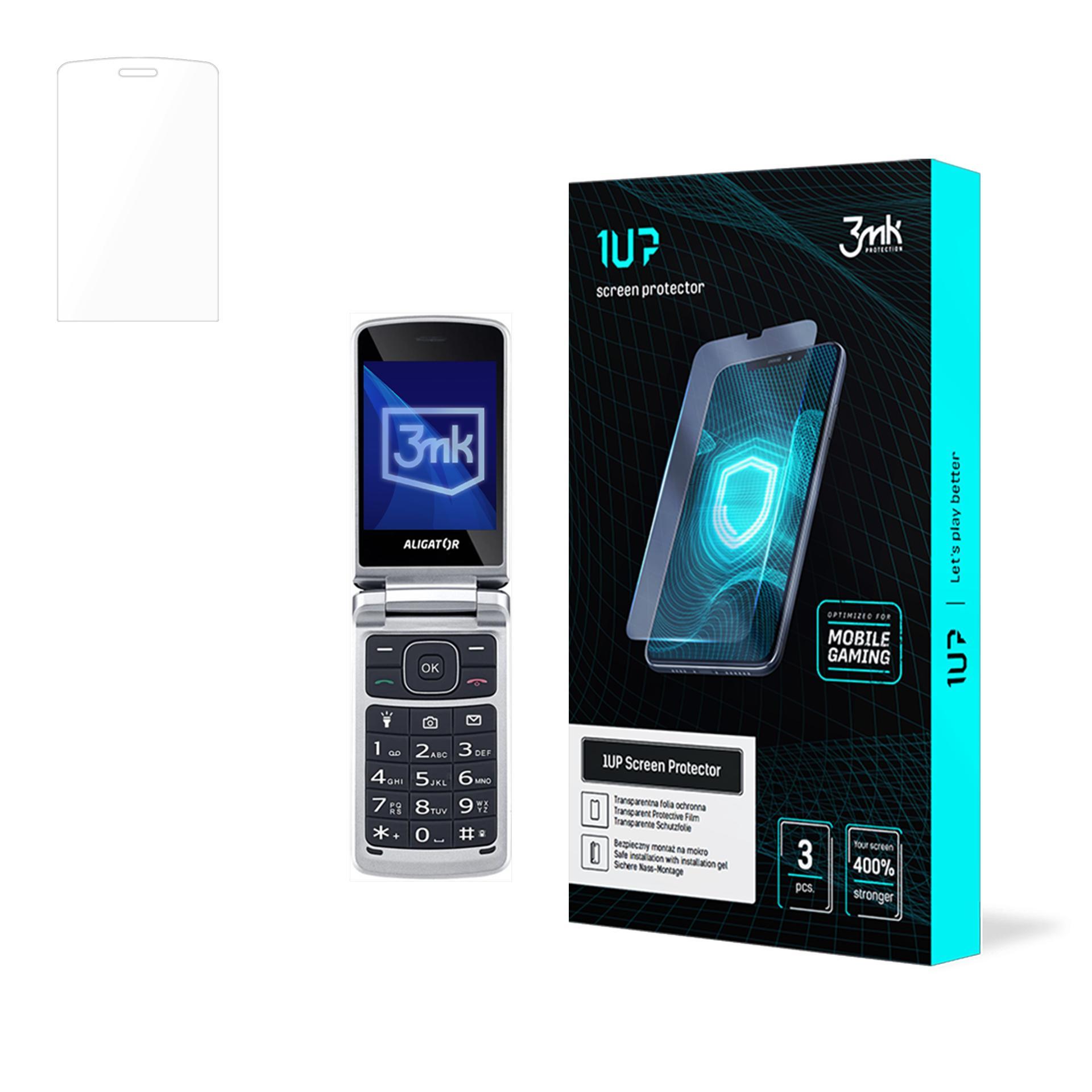 3mk 1UP – tālruņa ekrāna aizsargs modelim Aligator V710 Senior
