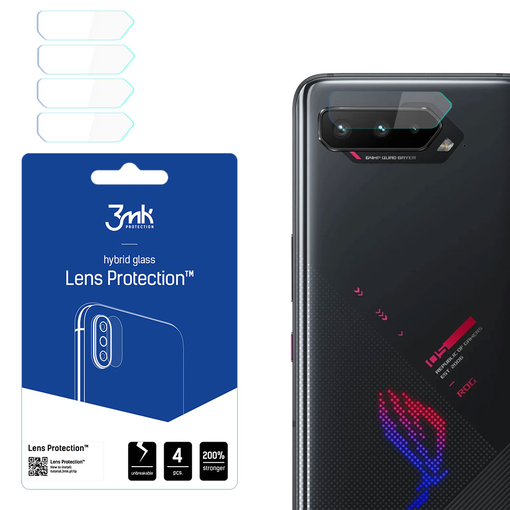 3mk Lens Protection – kameras objektīva aizsargs modelim Asus ROG Phone 5 5G