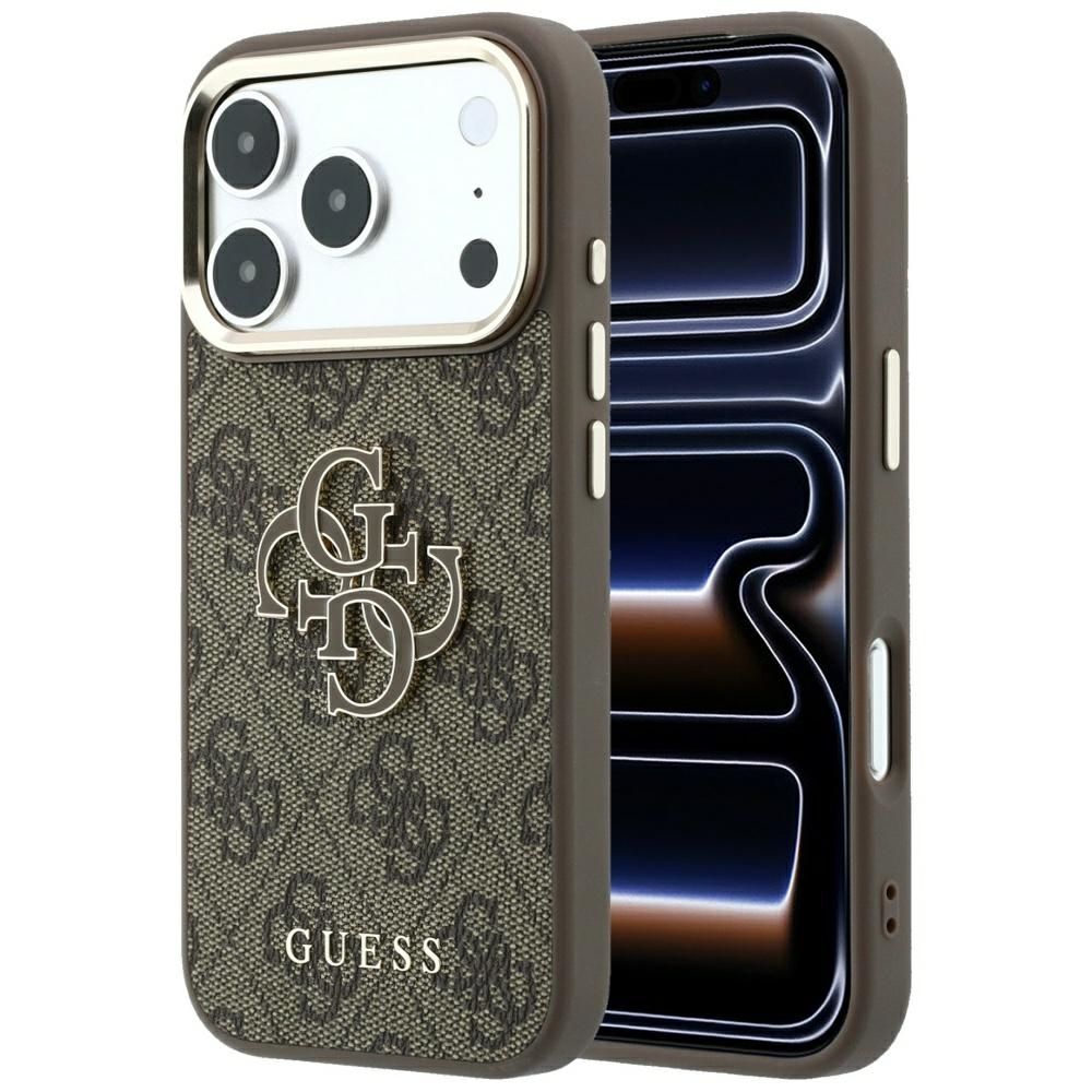 Maciņš IPHONE 18 Pro Max/17 Pro Max (Big Resin Logo 4G) (krāsa: brūna)