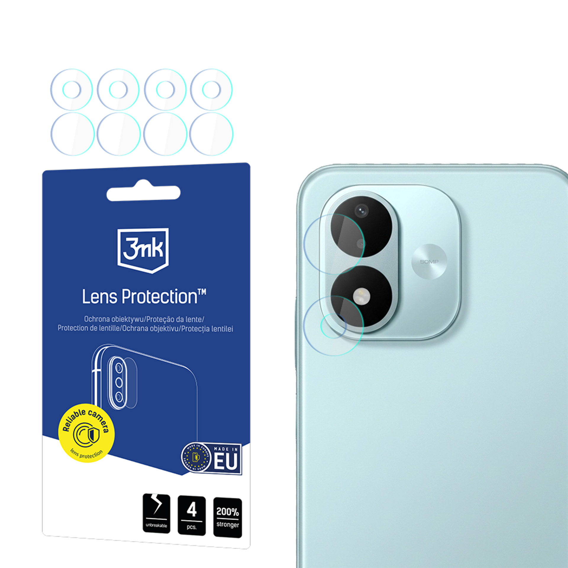 3mk Lens Protection – kameras objektīva aizsargs modelim Redmi Note 17 4G/5G