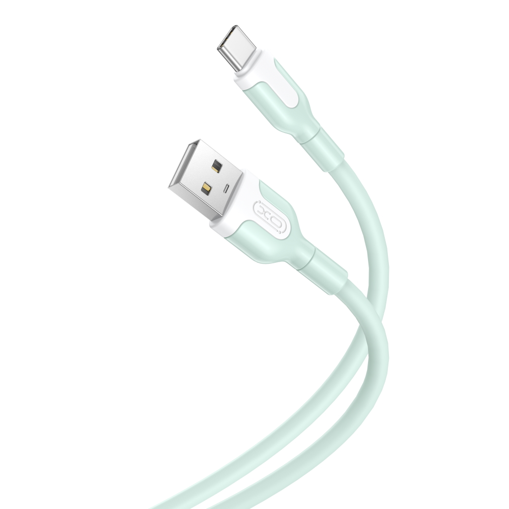 XO kabelis NB212 USB - USB-C 1,0 m 2,1A, zaļš