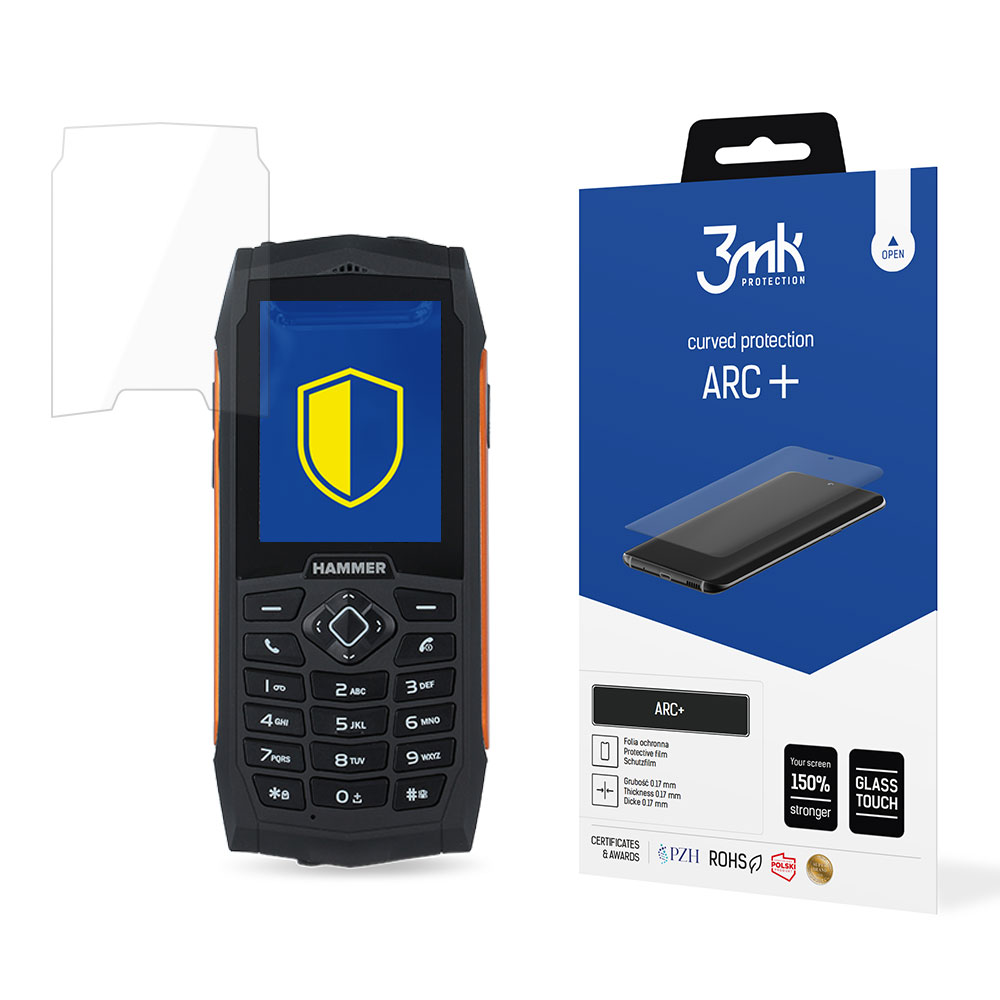 3mk ARC+ – tālruņa ekrāna aizsargs modelim MyPhone Hammer 3/3 Plus