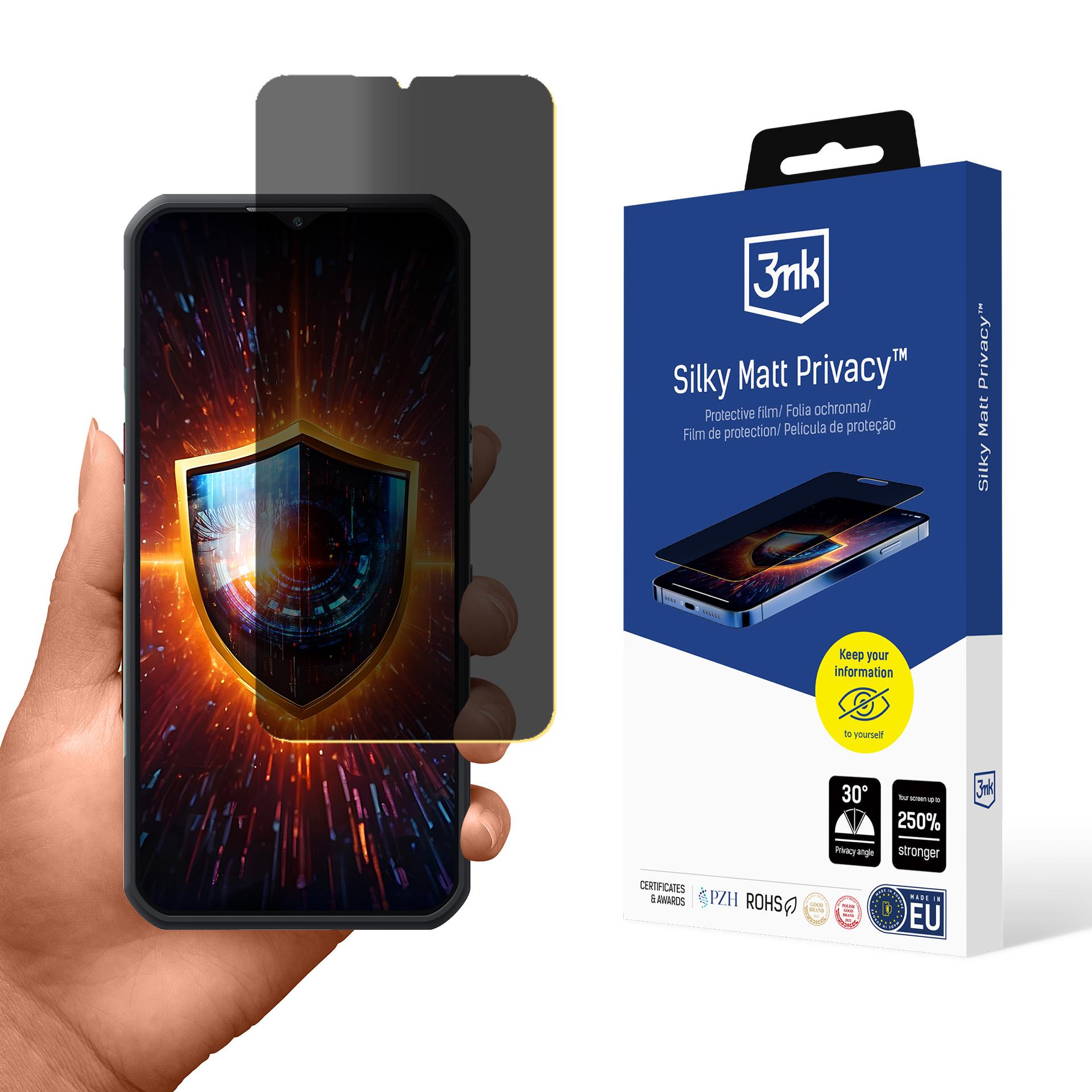 3mk Silky Matt Privacy – privātuma ekrāna aizsargs modelim Oukitel WP35/WP35 S
