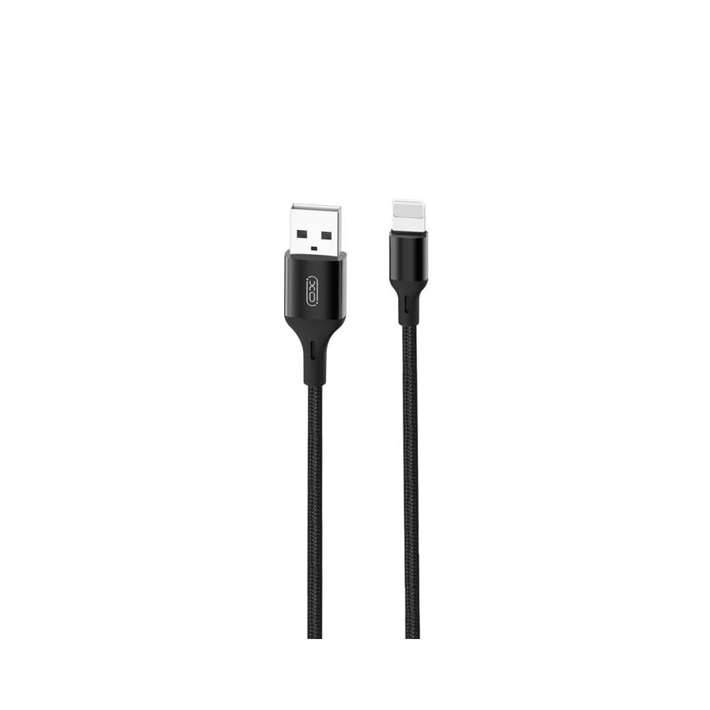 XO kabelis NB143 USB - Lightning 1,0 m 2,4A, melns