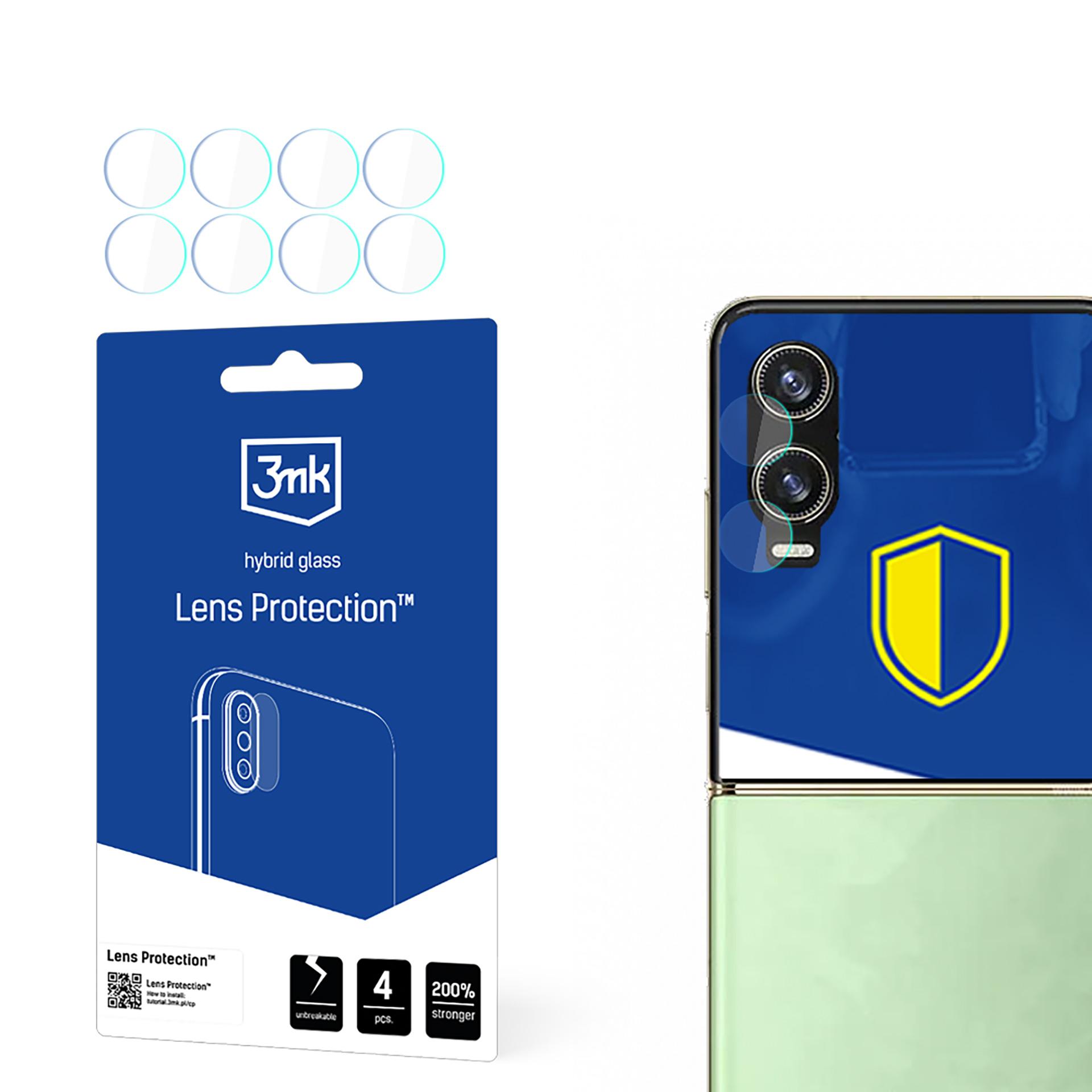3mk Lens Protection – kameras objektīva aizsargs modelim Tecno Phantom V Flip2 (front)