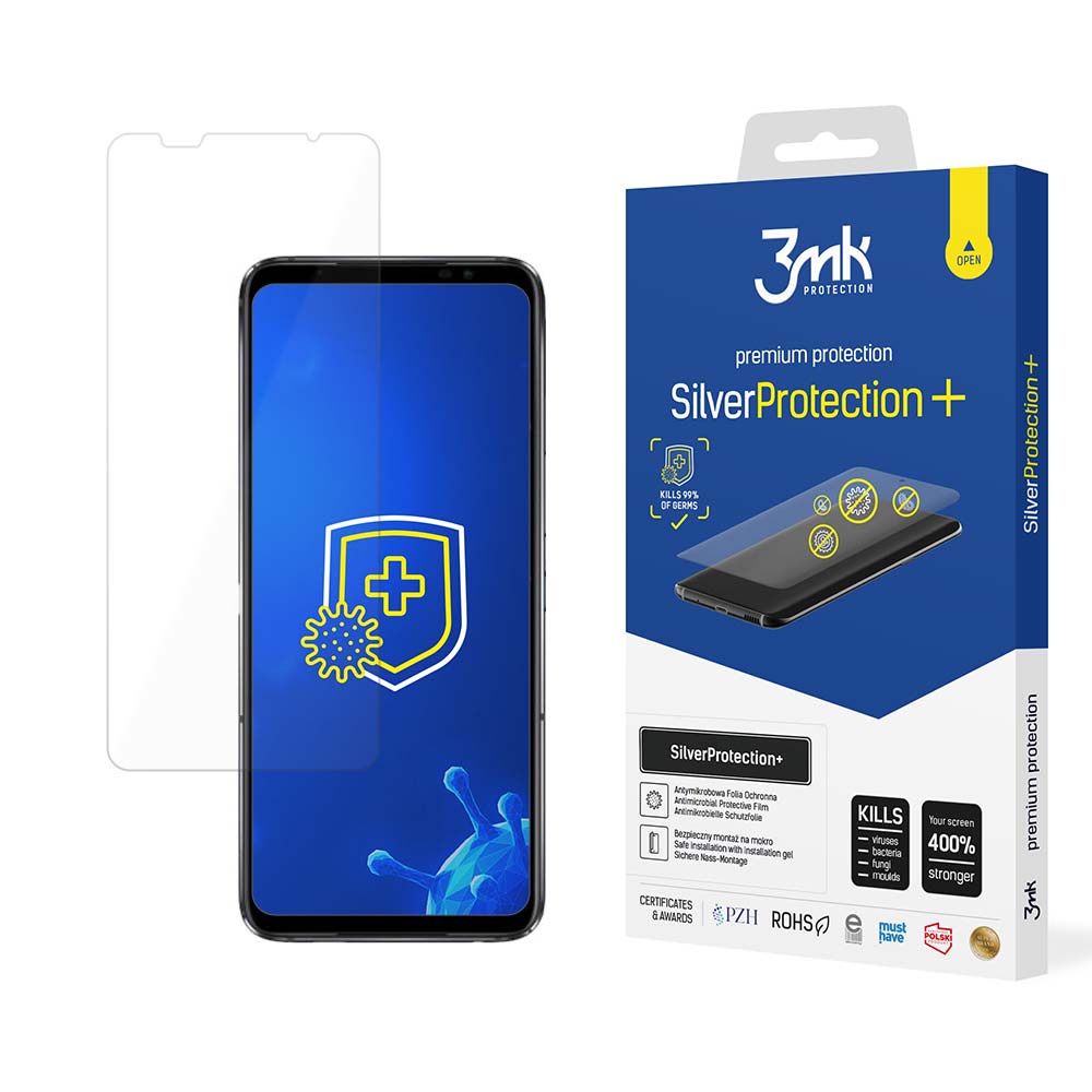 3mk SilverProtection+ – tālruņa ekrāna aizsargs modelim Asus ROG Phone 6/6 Pro/6D/6D Ultimate