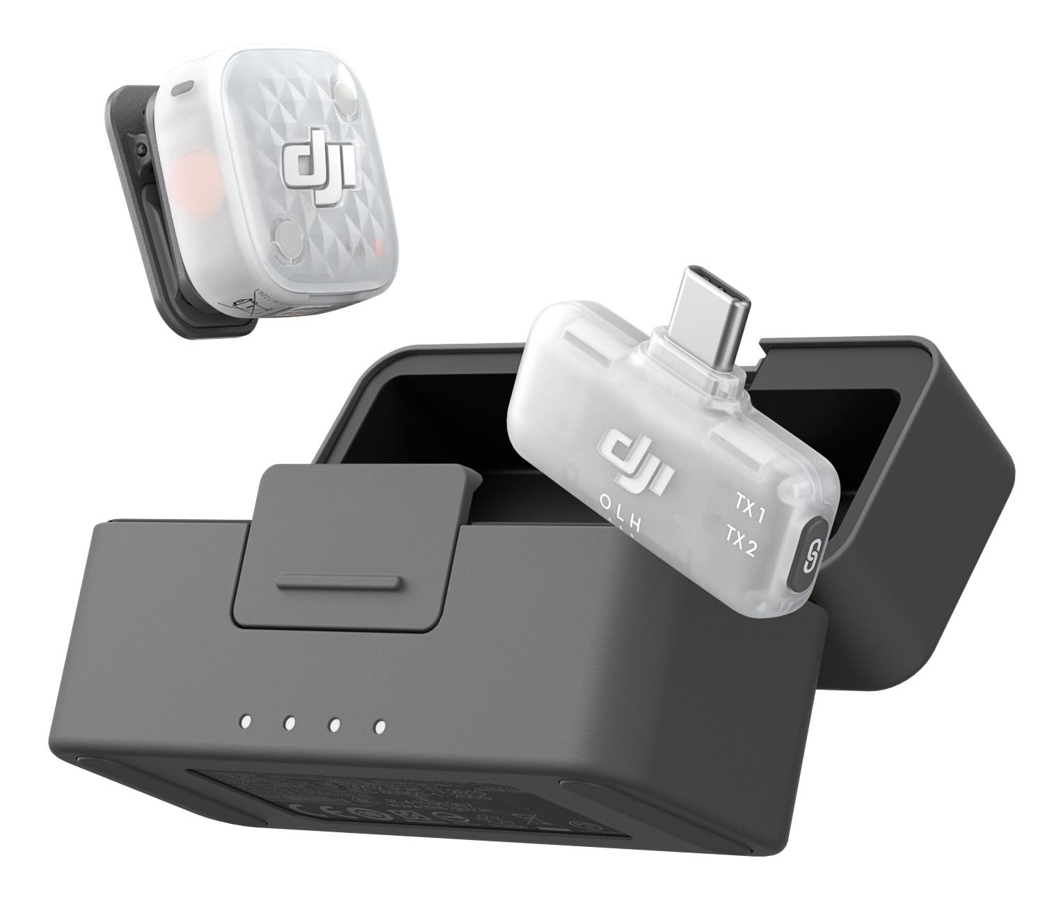 DJI Mic Mini 2S mikrofona komplekts kamerai, 1TX + 1MRX, ar uzlādi, CP.RN.00000559