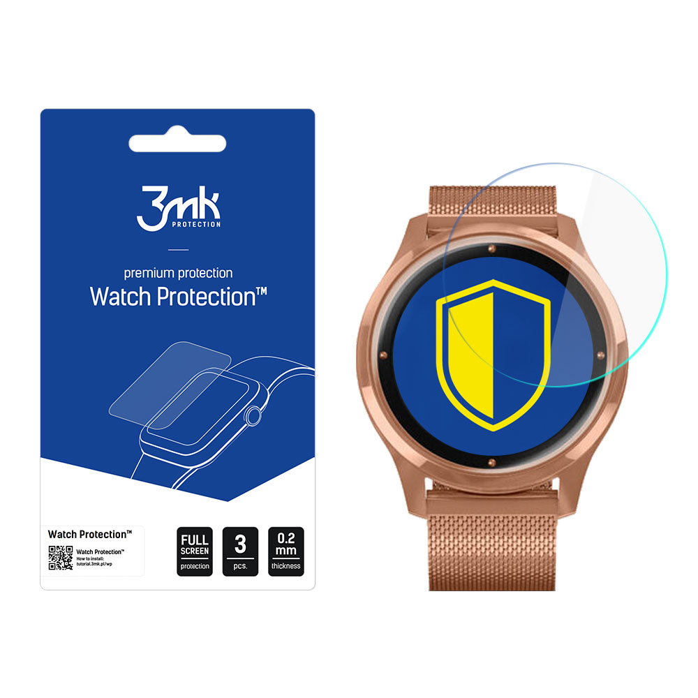 3mk Watch Protection FlexibleGlass – viedpulksteņa ekrāna aizsargs modelim Garmin Vivomove Luxe