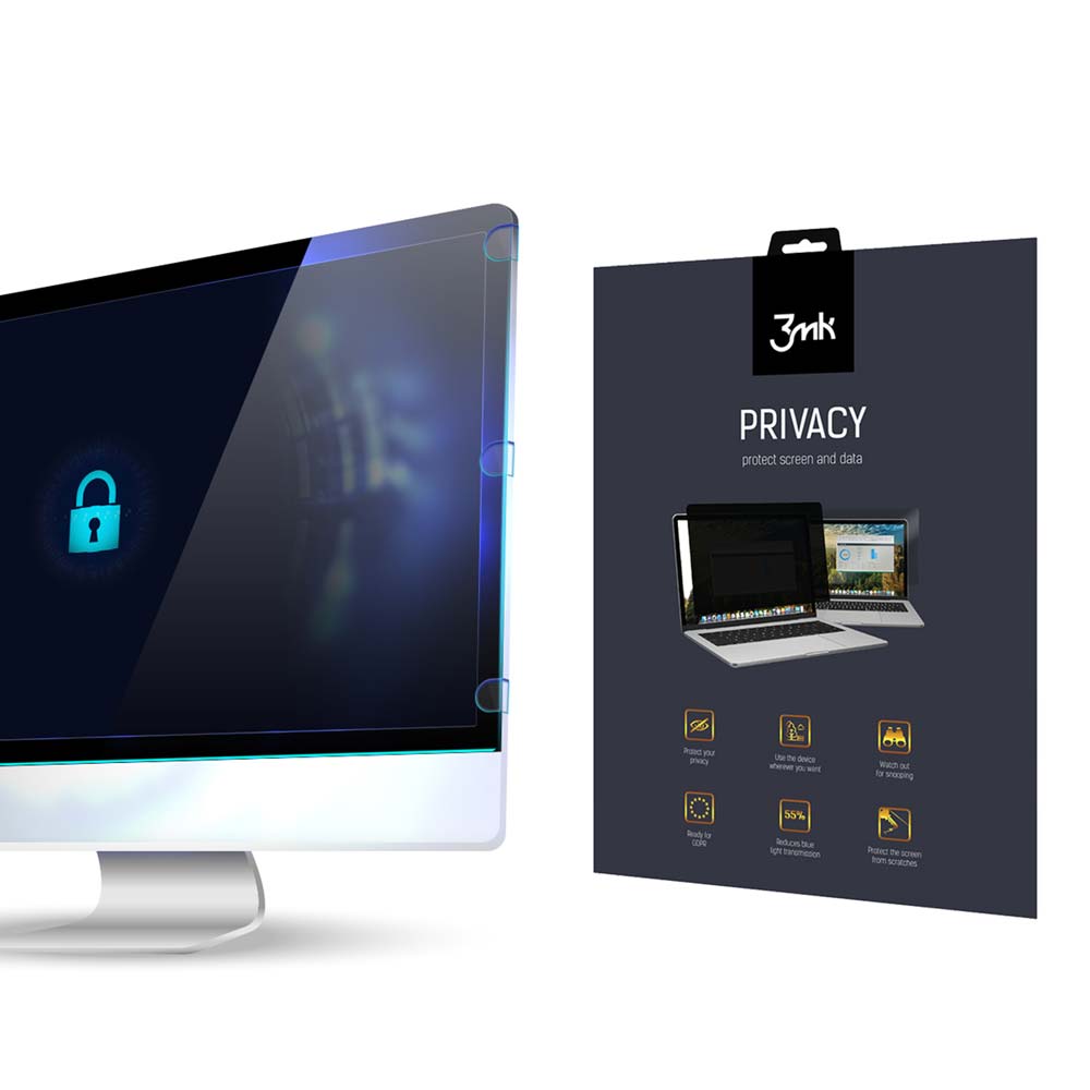 3mk Privacy 2-way (bez līmes) (līdz 17") – datora ekrāna aizsargs modelim Lenovo V15 Gen 6