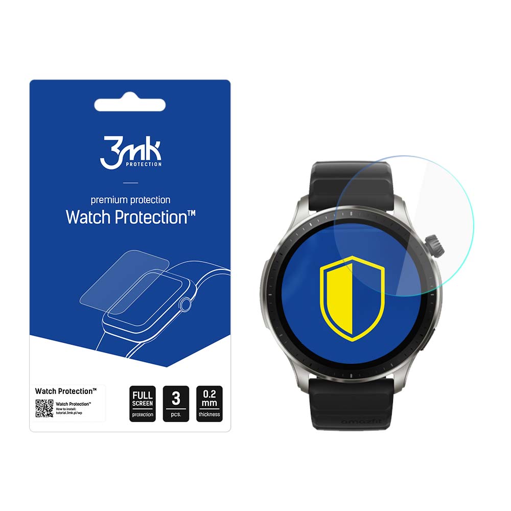 3mk pulksteņa aizsardzība™ v. FlexibleGlass hibrīdstikls Amazfit GTR 4 46 mm