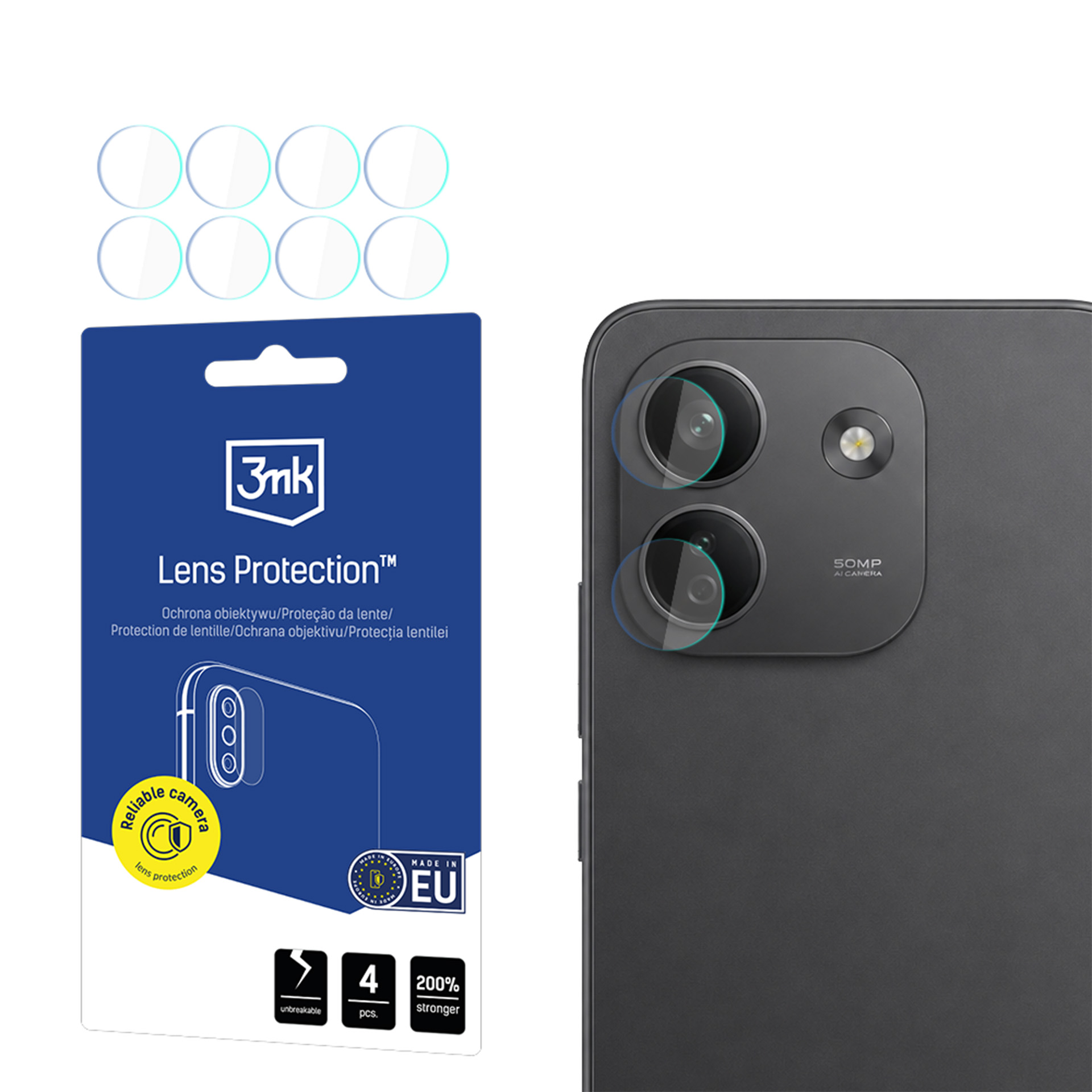 3mk Lens Protection – kameras objektīva aizsargs modelim Redmi Note 17 Pro Max 5G