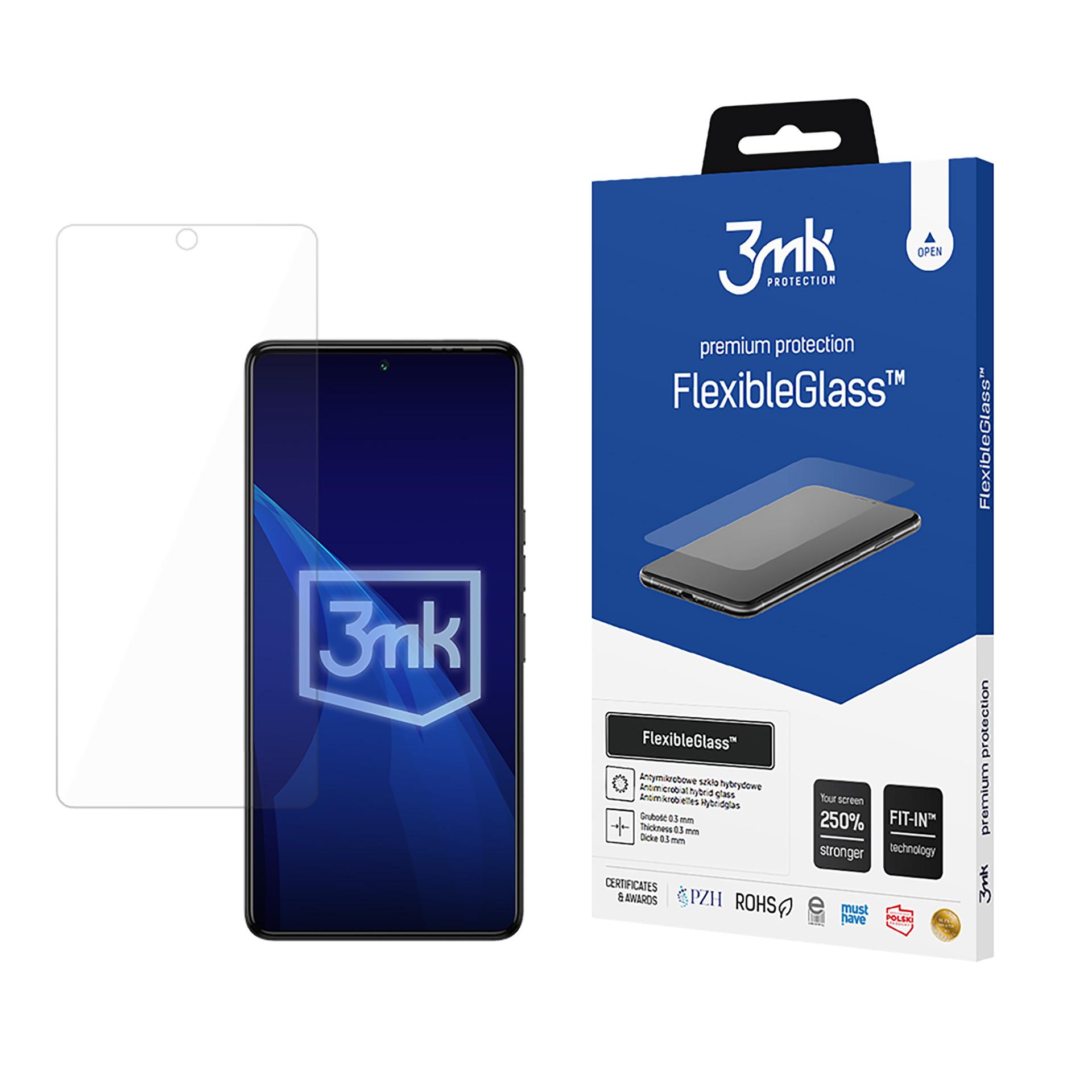 3mk FlexibleGlass – tālruņa ekrāna aizsargs modelim Tecno Camon 20 Pro 5G / 20s Pro 5G