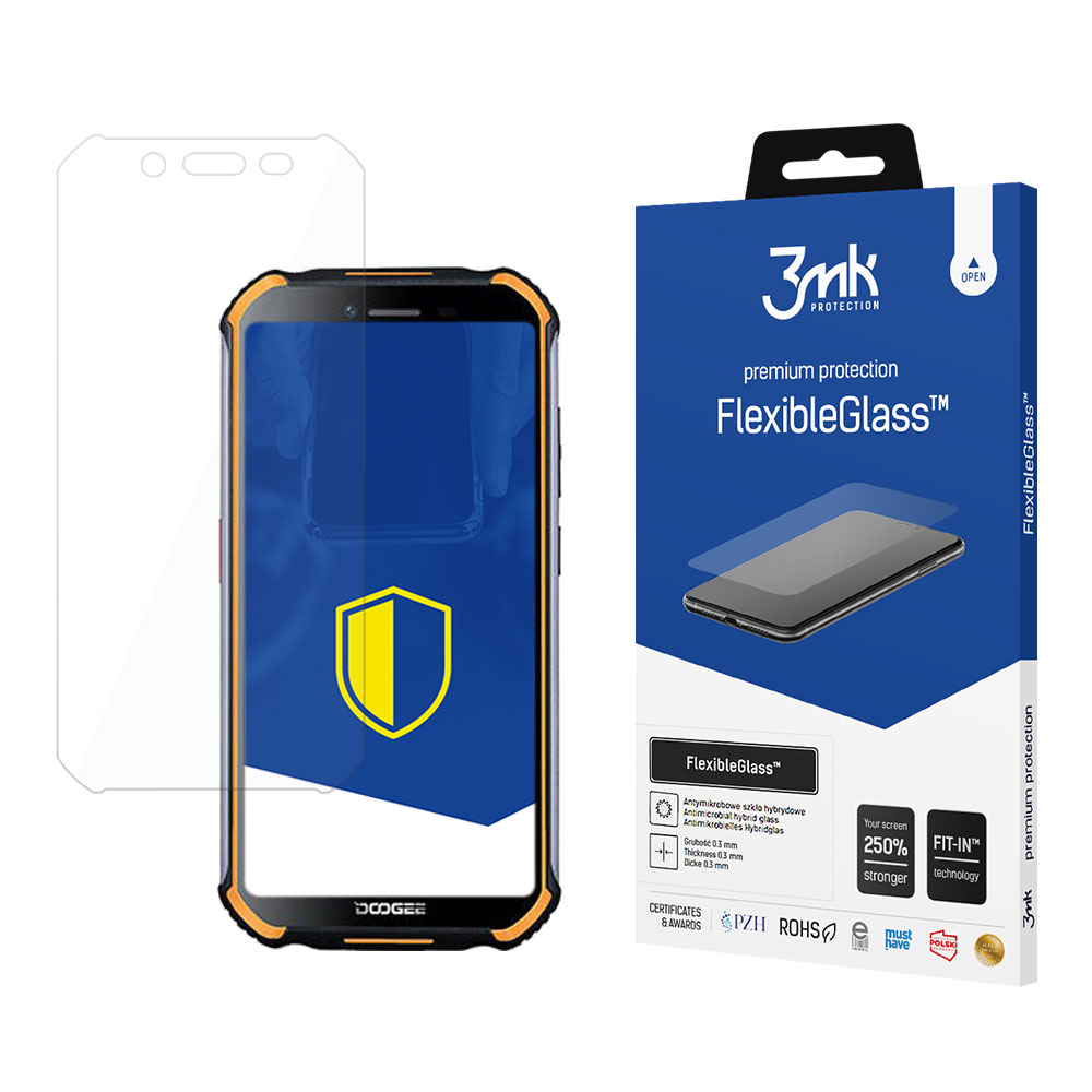 3mk FlexibleGlass – tālruņa ekrāna aizsargs modelim Doogee S40 Pro