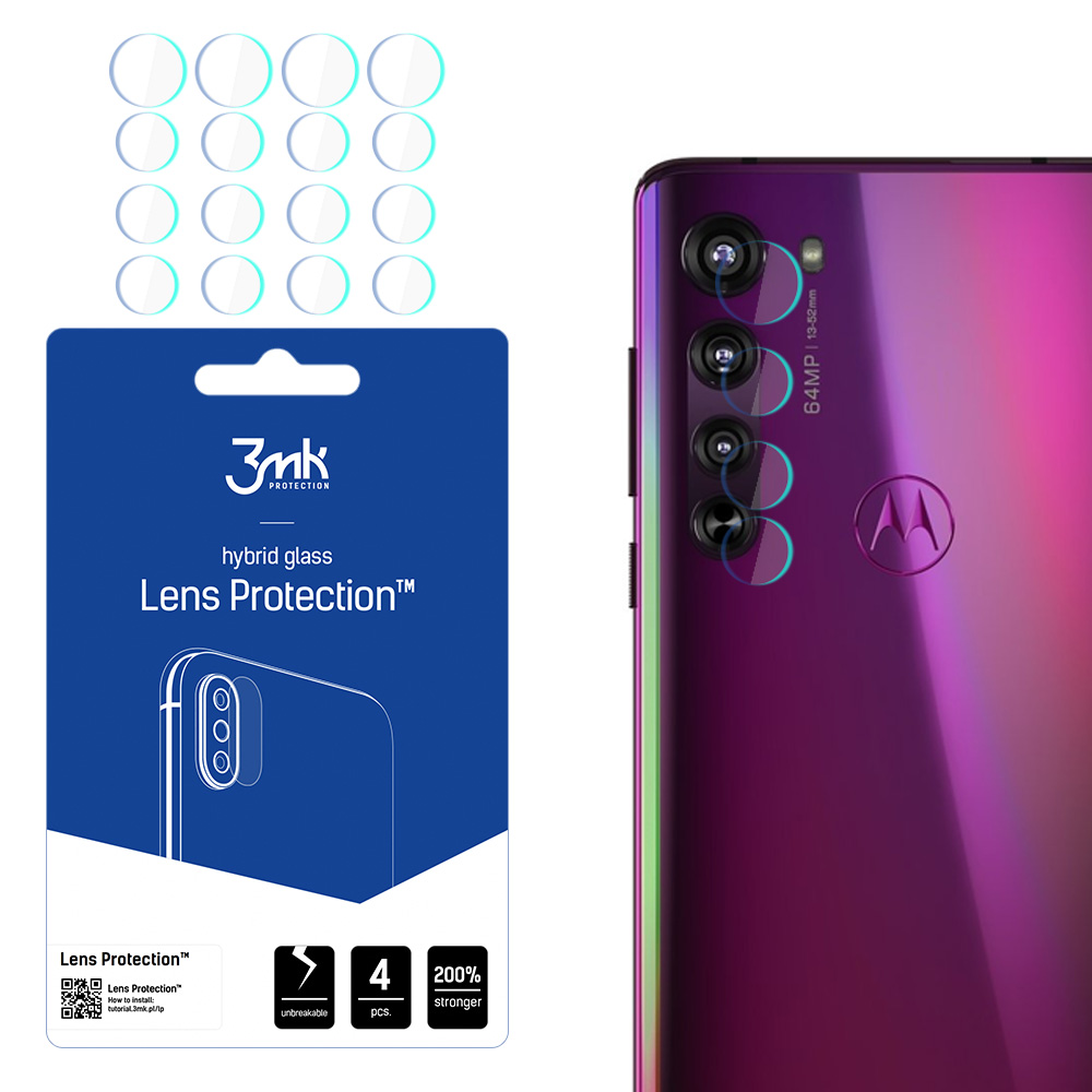 3mk Lens Protection – kameras objektīva aizsargs modelim Motorola Edge 5G