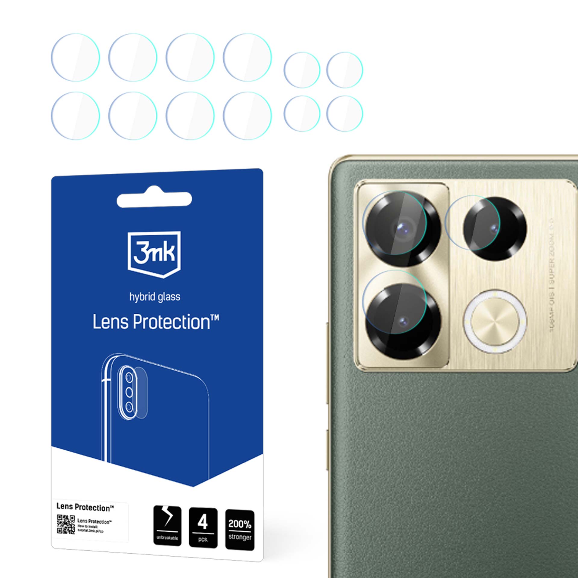 3mk objektīva aizsardzība kameras vāks Infinix Note 40 Pro