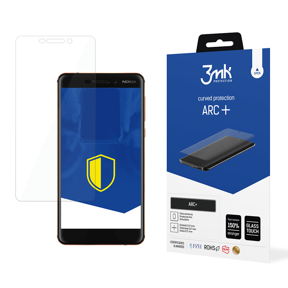 3mk ARC+ – tālruņa ekrāna aizsargs modelim Nokia 6.1 2018