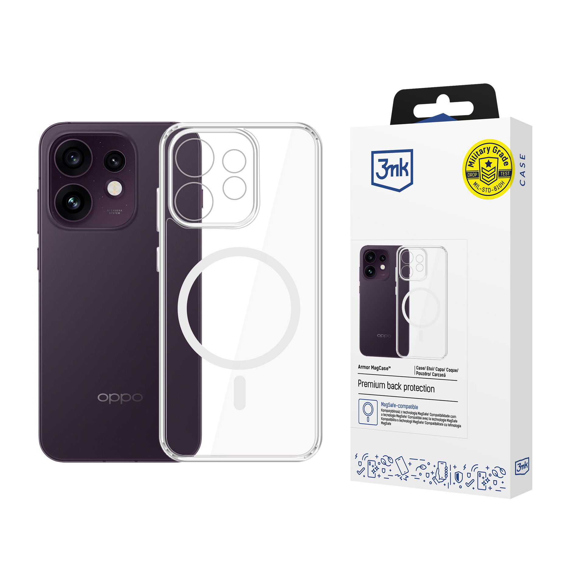 3mk Armor Magcase – tālruņa vāciņš modelim Oppo Reno 16 F / Reno 16 FS (CPH2859)
