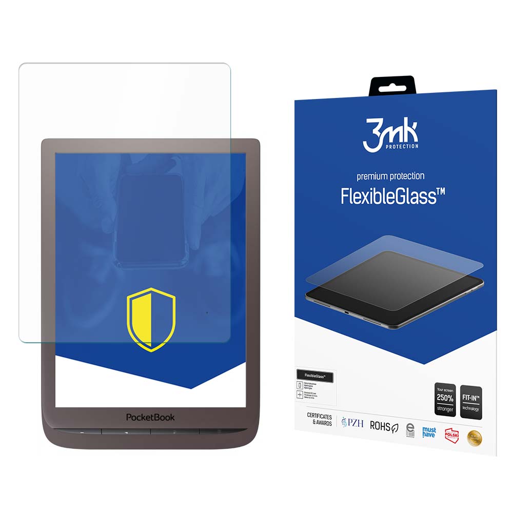 3mk FlexibleGlass (līdz 8.3") – planšetdatora ekrāna aizsargs modelim PocketBook 740 InkPad 3 / PocketBook 741 InkPad