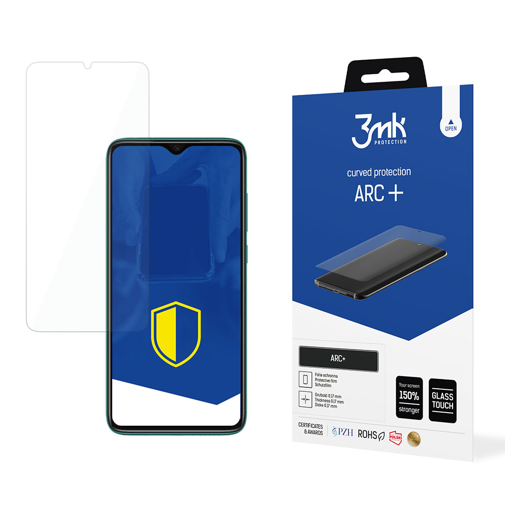 3mk ARC+ – tālruņa ekrāna aizsargs modelim Xiaomi Redmi Note 8 Pro