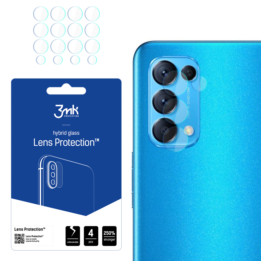3mk Lens Protection – kameras objektīva aizsargs modelim Oppo Find X3 Lite 5G