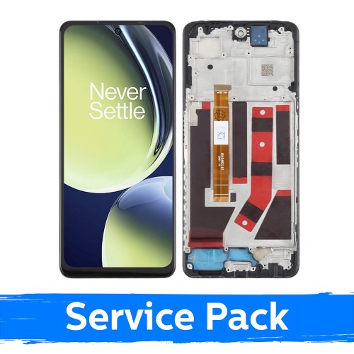 LCD Display Compatible With OnePlus Nord CE 3 Lite Black with Frame (Service Pack)