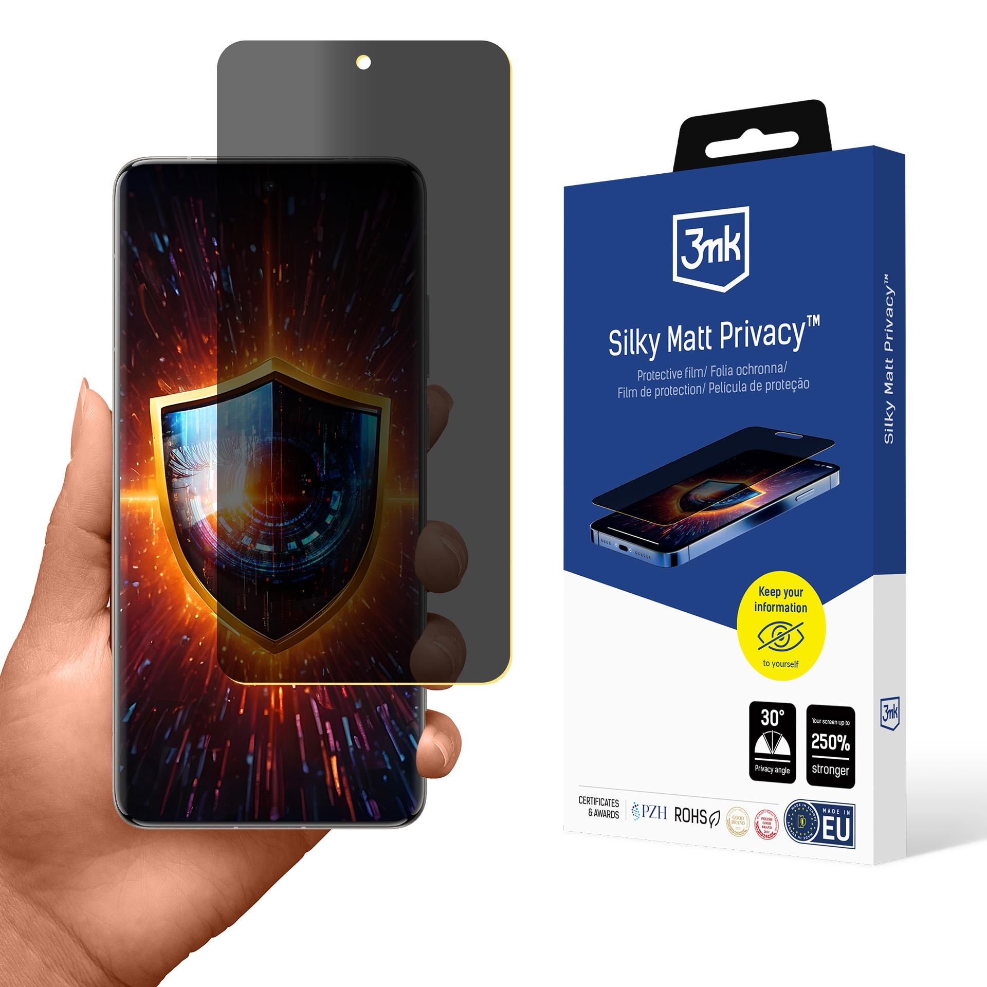 3mk Silky Matt Privacy – privātuma ekrāna aizsargs modelim Vivo X200 Pro