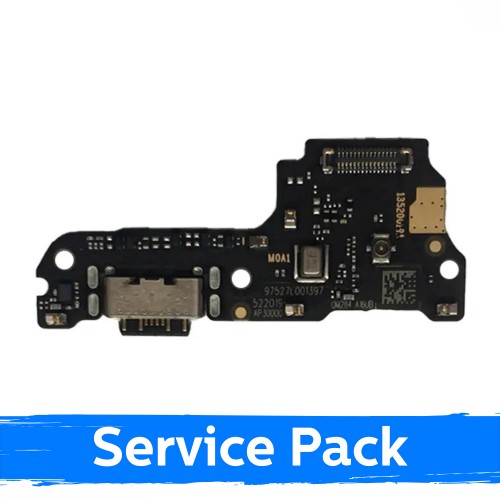 Uzlādes ligzda, saderīga ar Xiaomi Poco M7 4G (Redmi 15 5G / Redmi 15 4G) (+ SIM lasītājs) ar lokano kabeli / plate (Service Pack)