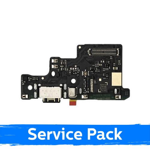 Uzlādes ligzda, saderīga ar Xiaomi Redmi Note 14 5G ar lokano kabeli / plate (Service Pack)