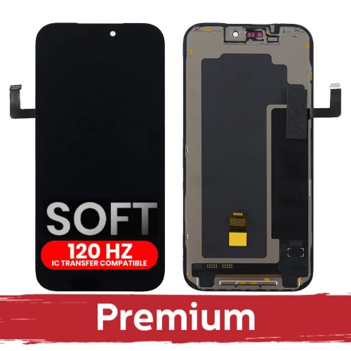 LCD Display Compatible With iPhone 17 Pro Black (SOFT OLED / Stable 120Hz / Premium) *Self-Diagnosable*