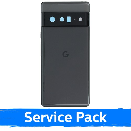 Aizmugurējais vāciņš, saderīgs ar Google Pixel 6 Pro, vētras melns (Service Pack)