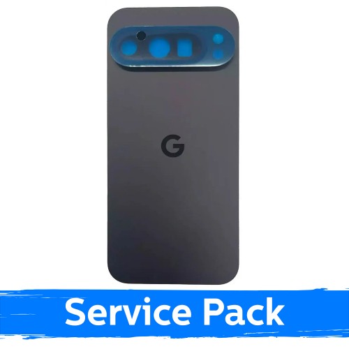 Aizmugurējais vāciņš, saderīgs ar Google Pixel 9 Pro, obsidiāna melns (Service Pack)