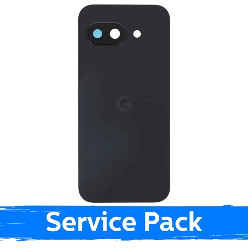 Aizmugurējais vāciņš, saderīgs ar Google Pixel 9A, obsidiāna melns (Service Pack)
