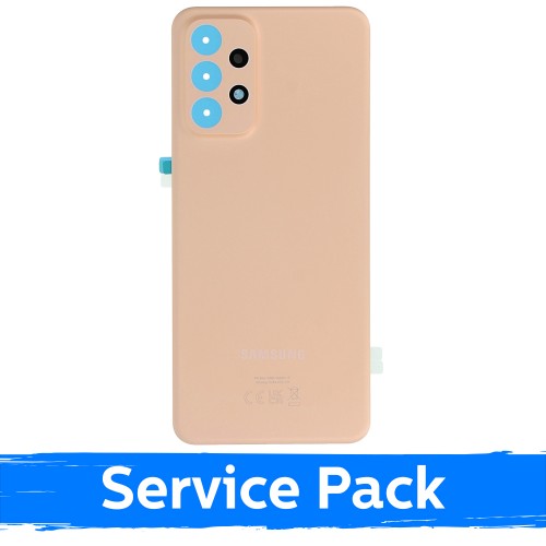 Задняя крышка для Samsung A236 A23 5G, Awesome Peach персиковый (Service Pack)