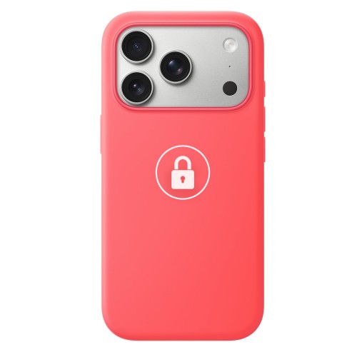 “Silicone Case v2” maciņš iPhone 18 Pro, spilgti gvajaves rozā, iepakojumā