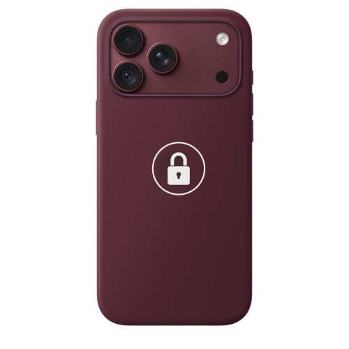 “Silicone Case v2” maciņš iPhone 18 Pro Max, ķiršu krāsa, iepakojumā