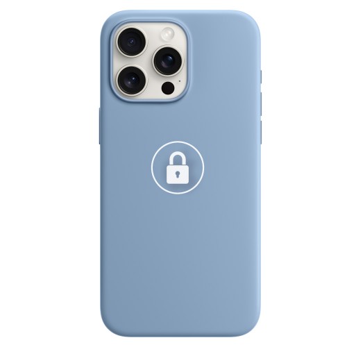 “Silicone Case v2” maciņš iPhone 18 Pro Max, ziemas zils, iepakojumā