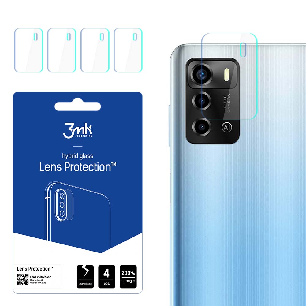3mk Lens Protection – kameras objektīva aizsargs modelim ZTE Blade A72 4G