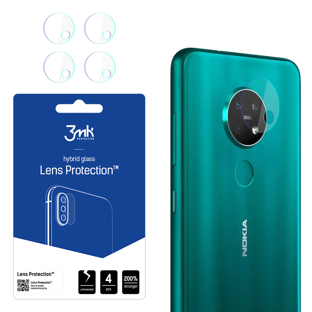 3mk Lens Protection – kameras objektīva aizsargs modelim Nokia 7.2