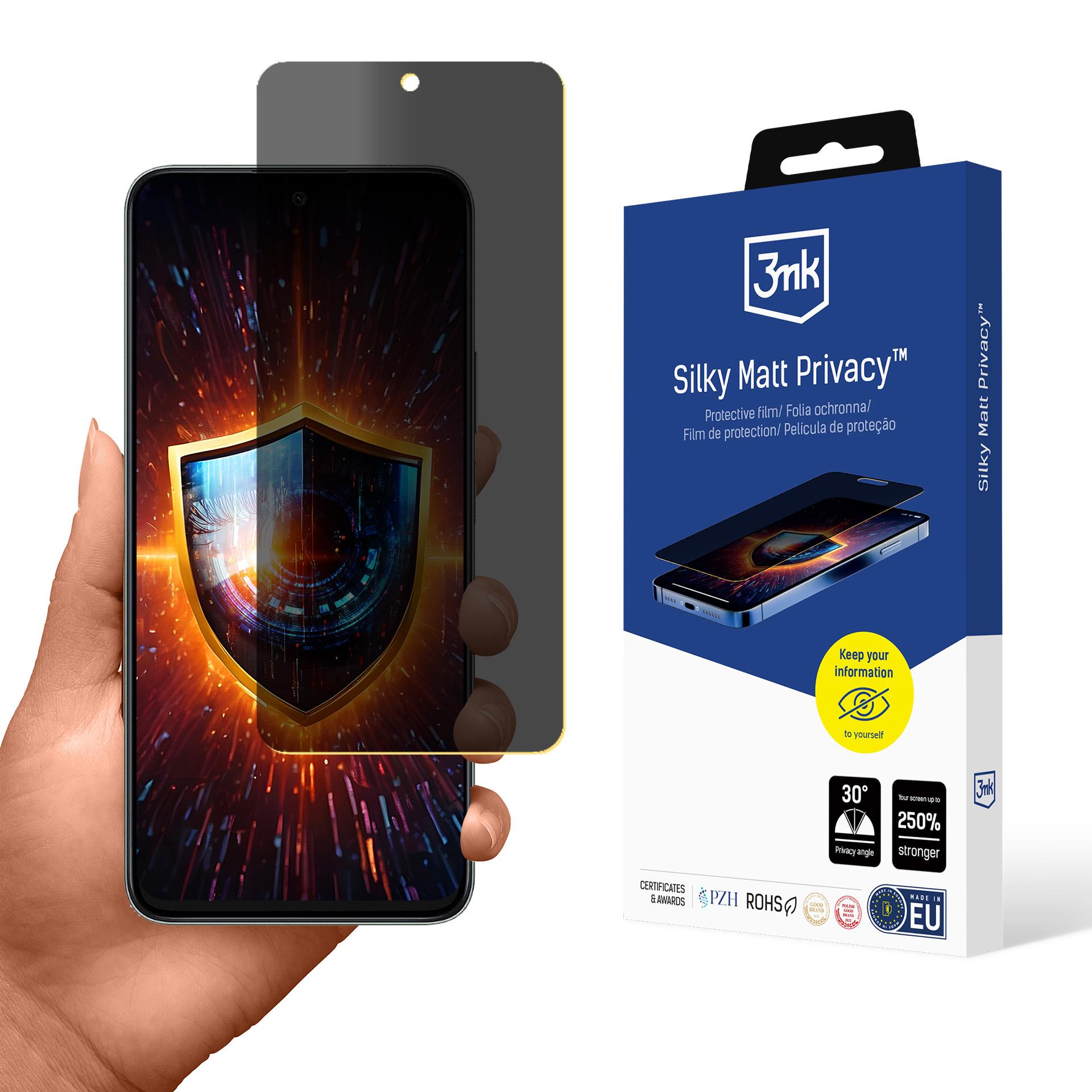 3mk Silky Matt Privacy – privātuma ekrāna aizsargs modelim Honor 200 Smart
