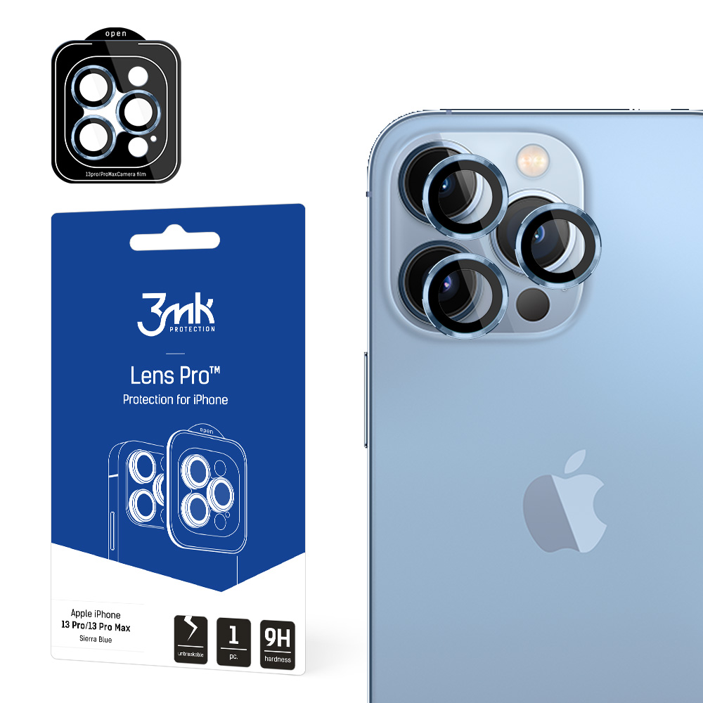 Apple iPhone 13 Pro/13 Pro Max - 3mk Lens Protection Pro Sierra zila